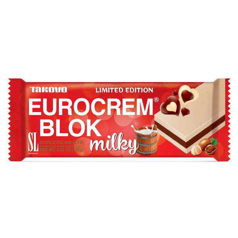 Takovo Eurocrem Blok milky 100g