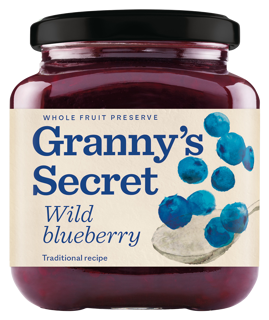 Grannys Secret Wild Blueberry Preserve 375g