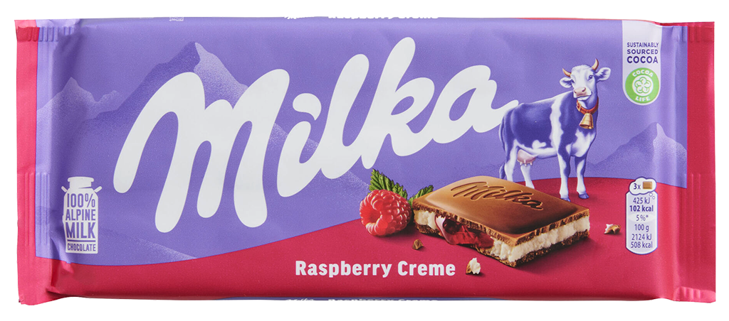 Milka Raspberry Creme 100g