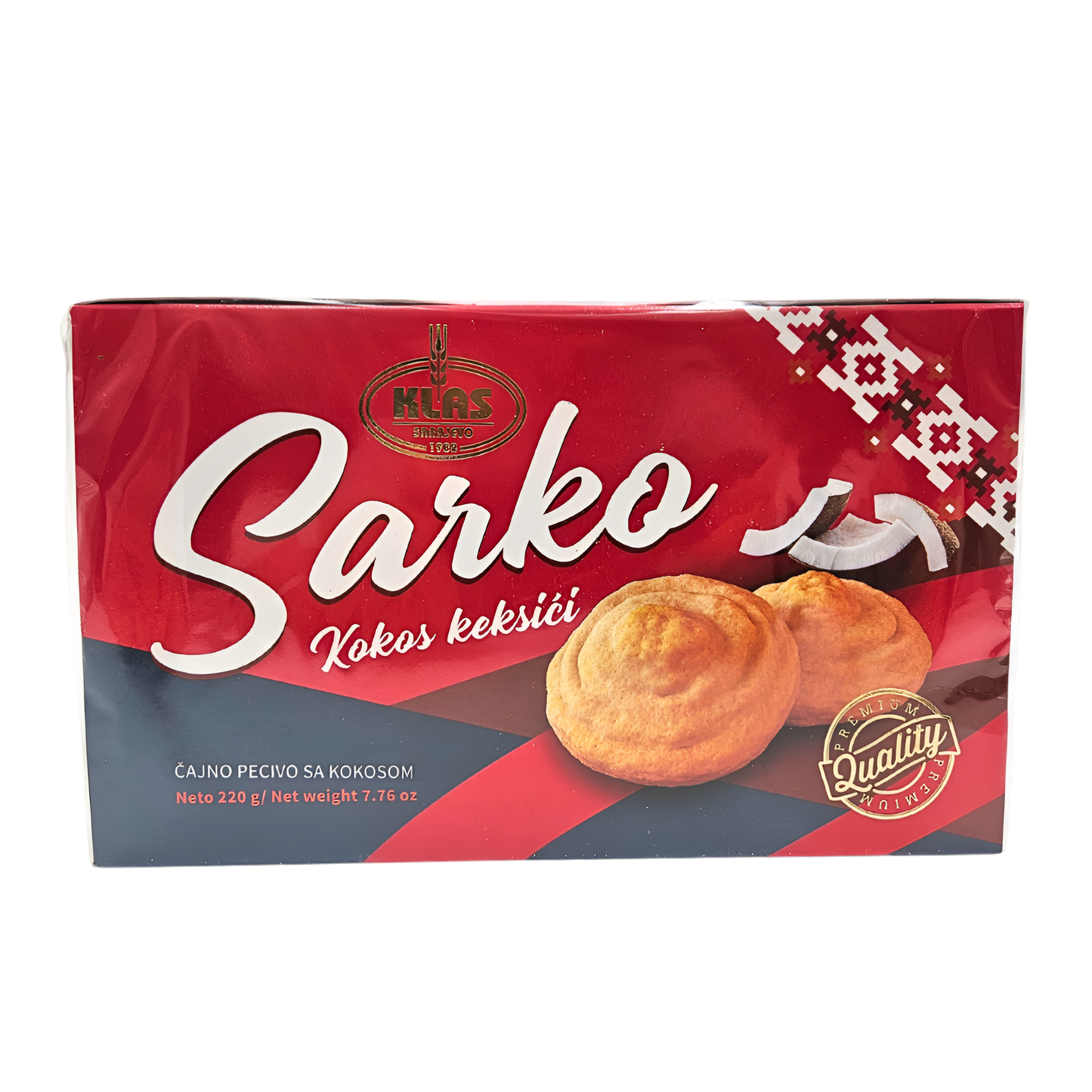 Klas Sarko Coconut tea Biscuit 220g
