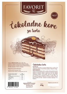 Favorite Cokoladne Kore 470g