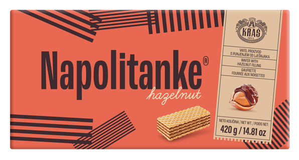 Kras Napolitanke Hazelnut 420g