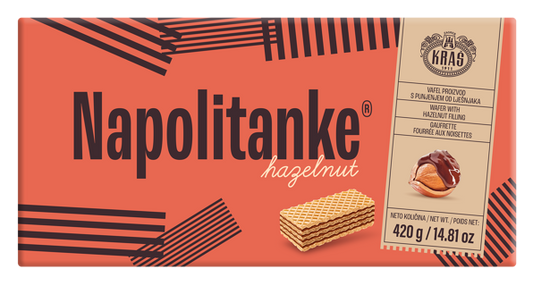 Kras Napolitanke Hazelnut 420g