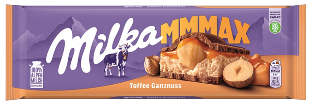 Milka Mmmax Toffe Whole Nuts Choc 300g