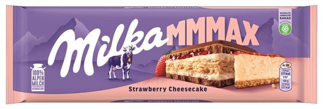 Milka Mmmax Strawberry Cheesecake 300g