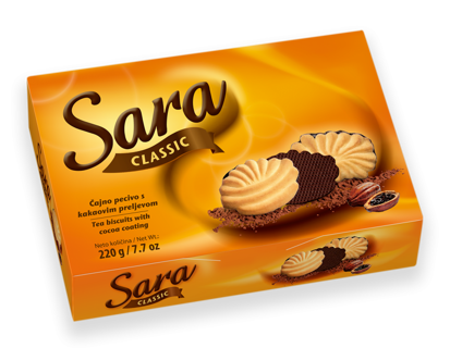 Kras Sara ClassicChoc Cover Biscuit 220g