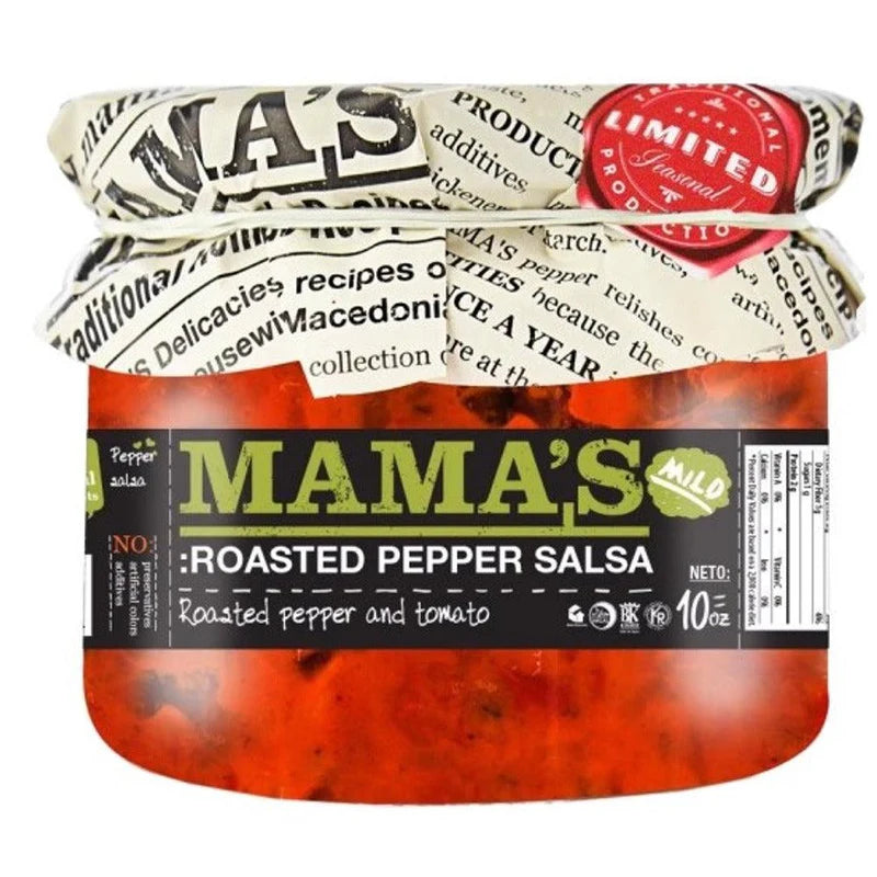 Mamas Roasted Pepper Salsa Mild 10oz