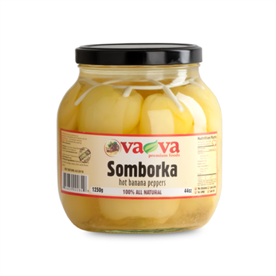 VaVa Sombora Hot Banana Peppers 1250g