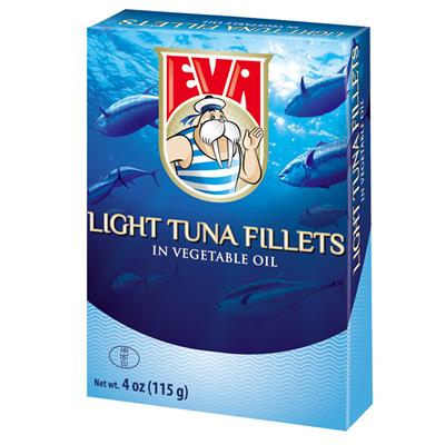 Eva Light Tuna Fillet in Veg Oil