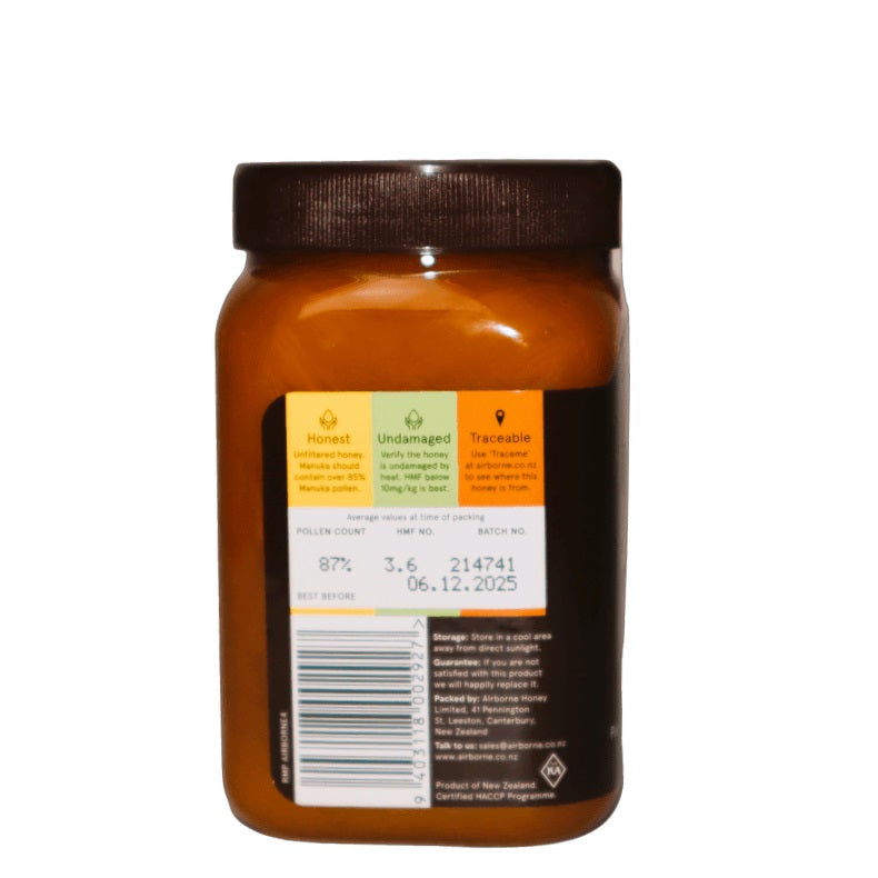 Manuka 85+  Airborne Honey 500g